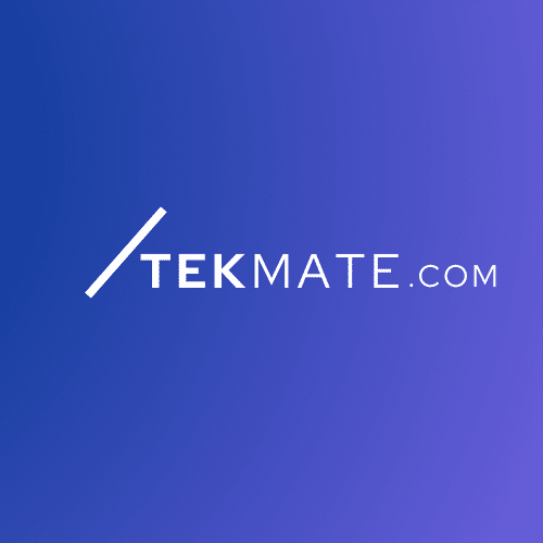 Logo for TekMate.com of the Ubbi domain name portfolio